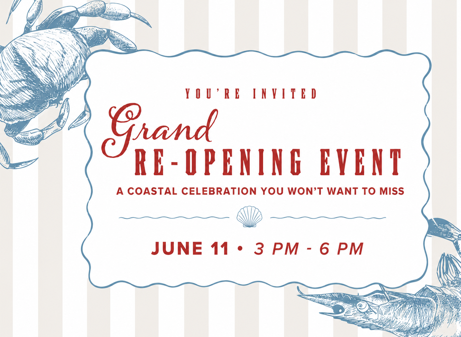 DVQU Grand Re-Opening Web Graphic